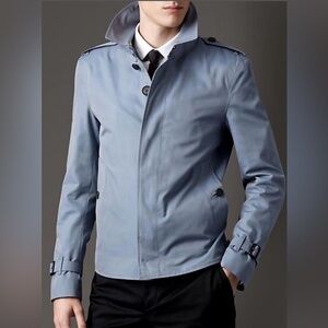 Burberry Men's Light Blue Jacket size 46R